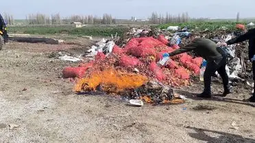 Ele geçirilen kaçak ürünlerin imhası