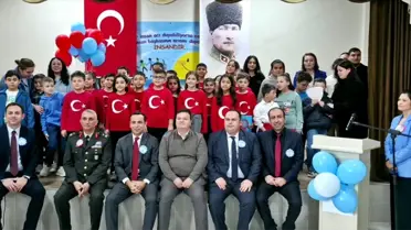 Etkinlikte sahne alan özel öğrenciler