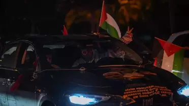 Araç konvoyundan bir kare