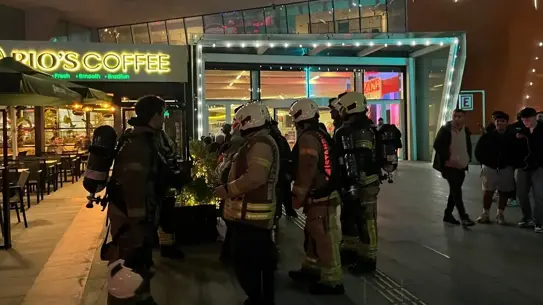 Yangın sonrası söndürülmüş alan