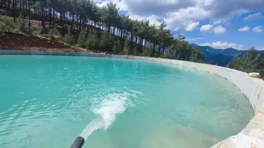 Yağış sonrası Mersin'in su toplama çukurları