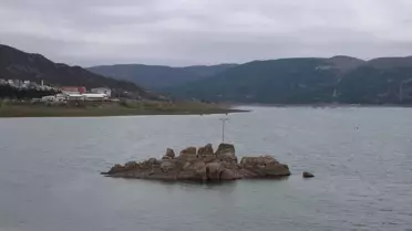 Almus Baraj Gölü'nde yükselen su seviyesi