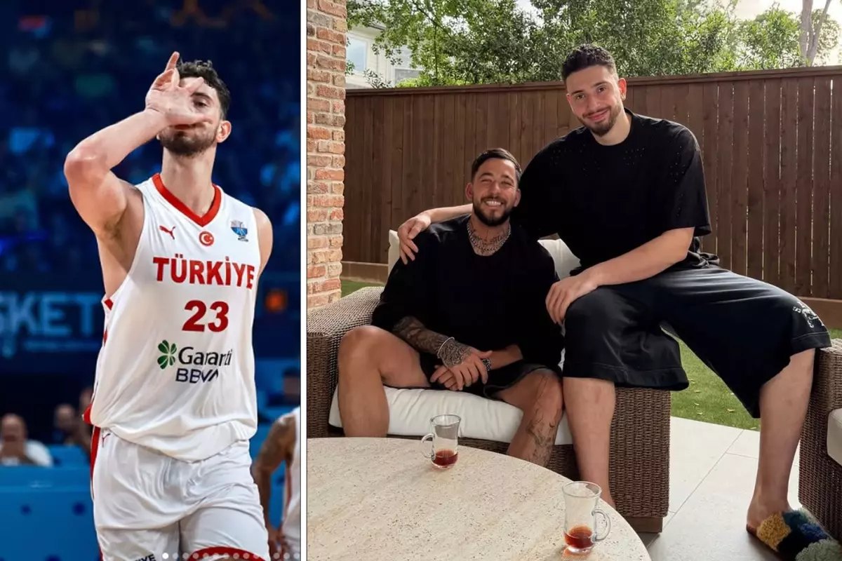 Houston’da Türk İkilisi: NBA Yıldızı Alperen Şengün ve DJ Mahmut Orhan Buluştu