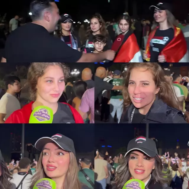 Stadyumda maç izleyen aile