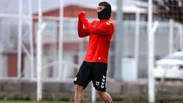 Sivasspor ve Erokspor maçı öncesi antrenman görüntüsü