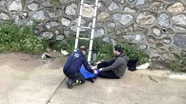 Kurtarma ekipleri dere kenarında