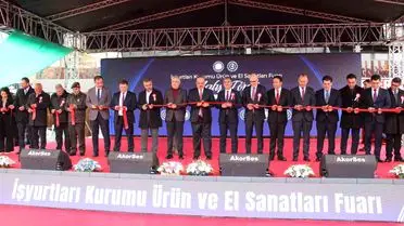 Fuar alanında sergilenen ürünler