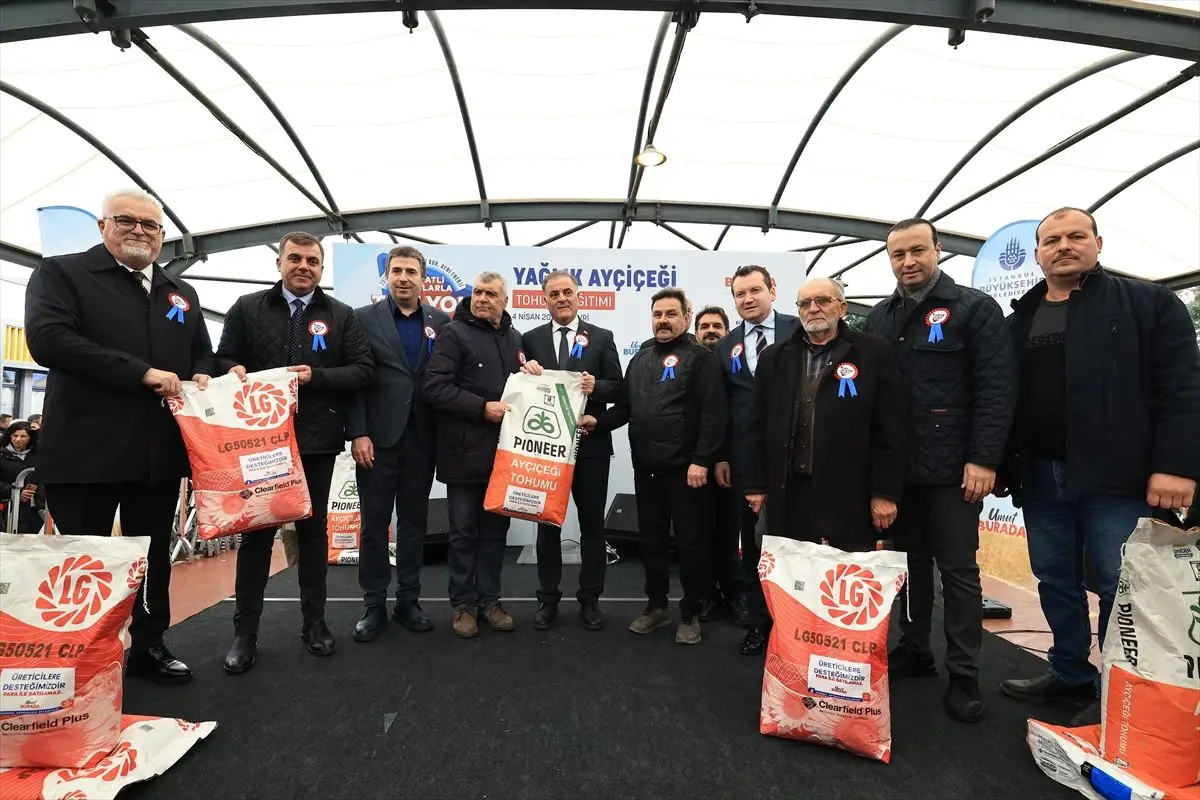 İBB, Silivri Çiftçilerine Ayçiçeği Tohumu Dağıttı: 2026 Tarım Destekleri Başladı
