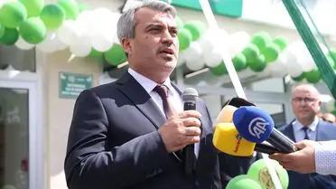 Market içinde sergilenen organik ürünler