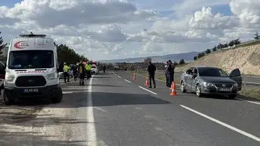 Kaza sonrası araç enkazı