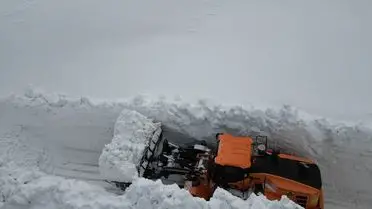 Erzincan’da kar temizleme ekiplerinin çalışması