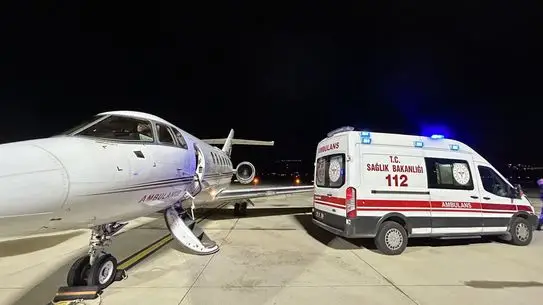 Ambulans uçak görüntüsü