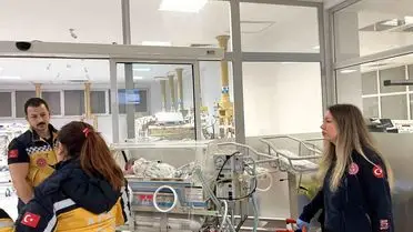 54 Günlük Bebek, Çanakkale'den Ankara'ya Uçak Ambulansla Sevk Edildi