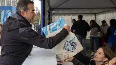 Koşu kitlerinin dağıtımı