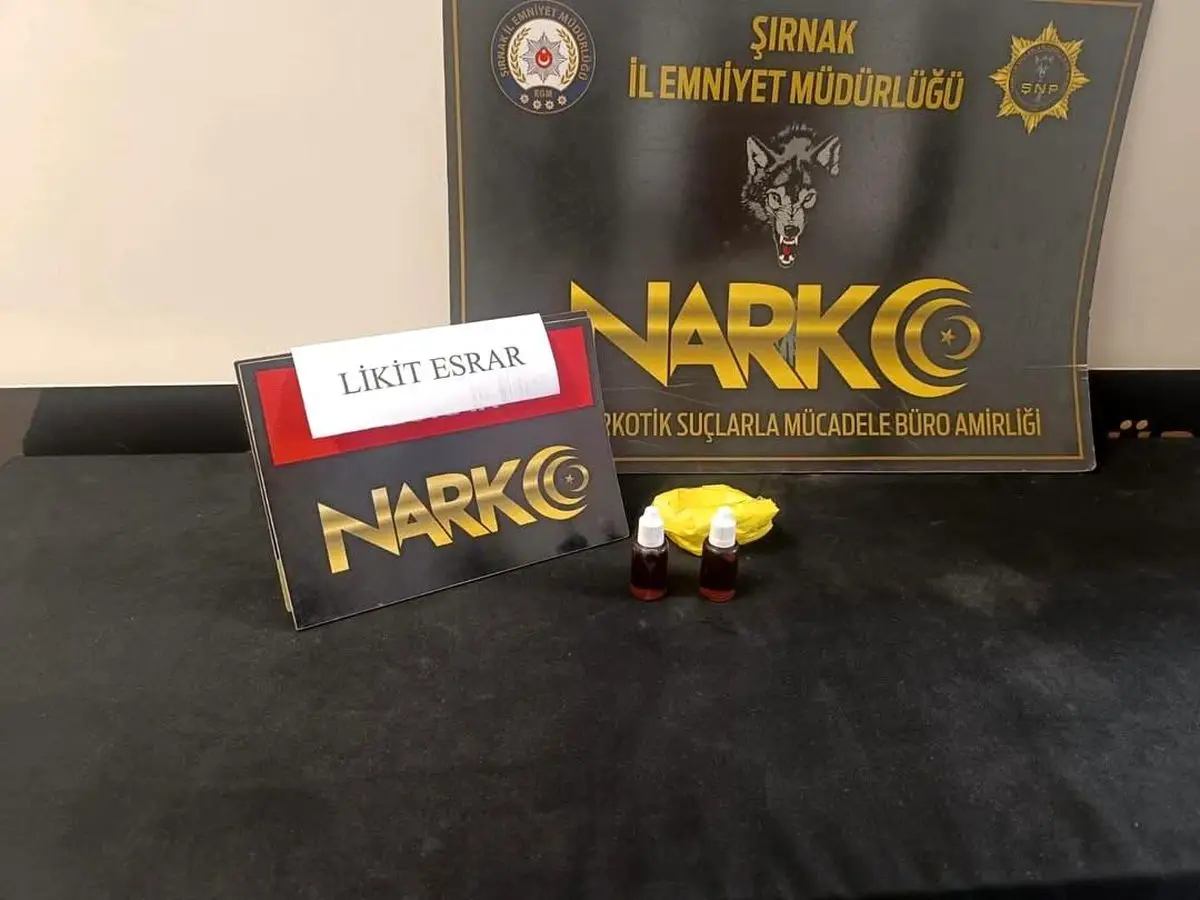 Şırnak'ta Kaçak Likit Uyuşturucu Ele Geçirildi: 1 Şüpheli Gözaltına Alındı