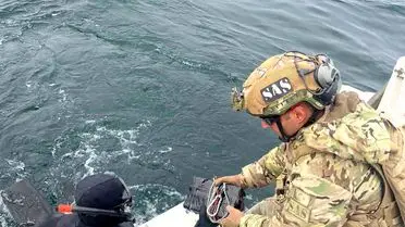 SAS timlerinin mayını imha ettiği an