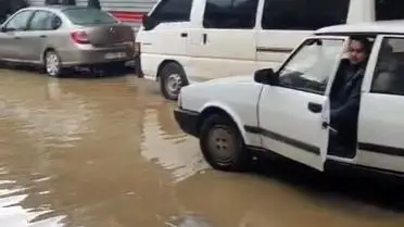 Ödemiş'te sel sonrası yollardaki su birikintileri