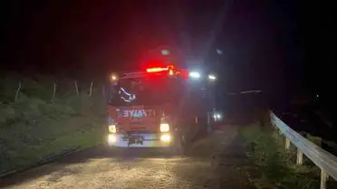 Söndürülen yangının ardından kalan dumanlar