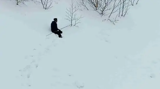 Çığ bölgesinde detaylı inceleme