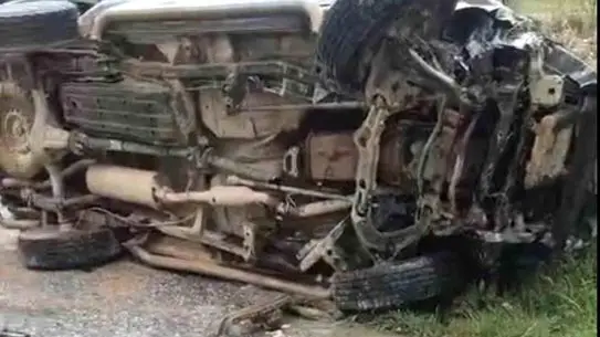 Kaza sonrası olay yeri