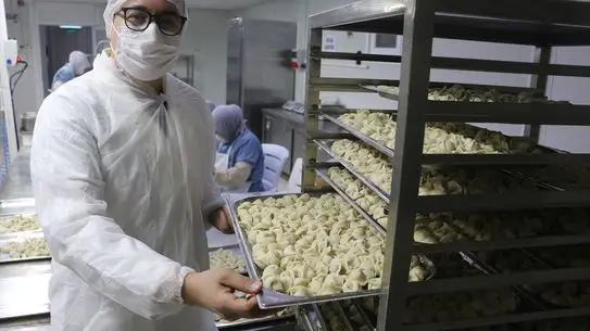 Mantı üretim hattı