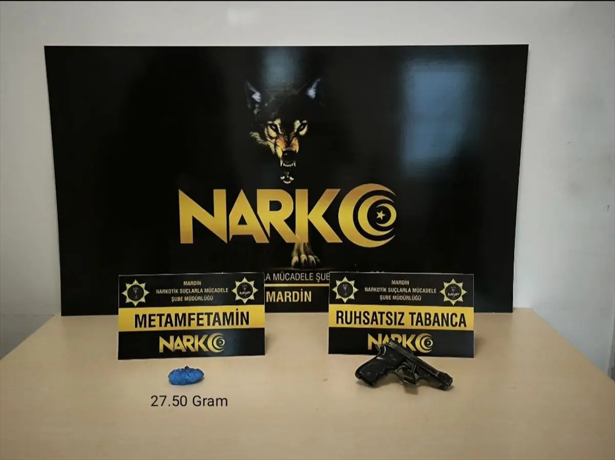 Mardin’in Artuklu ve Kızıltepe İlçelerinde Uyuşturucu ve Silah Operasyonu