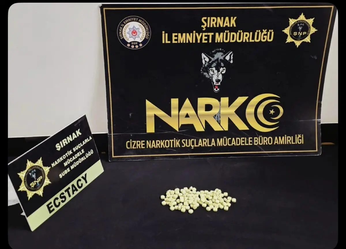 Cizre'de Büyük Uyuşturucu Operasyonu: 114 Sentetik Hap Ele Geçirildi