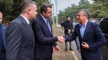 Cezaevi ziyareti sırasında çekilmiş fotoğraf