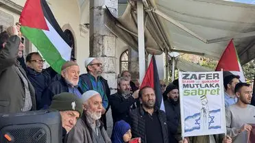 İzmir’de Mescid-i Aksa’yı Savunmak İçin Büyük Protesto Düzenlendi
