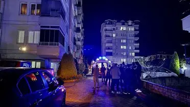 Yangın anındaki apartman görüntüsü