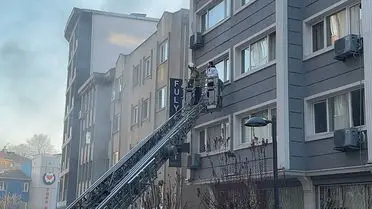 Yangın anındaki itfaiye ekipleri