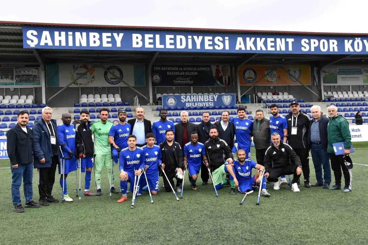 Şahinbey Ampute Futbol Takımı 5-1'lik Galibiyetle Şampiyonluk Yolunda