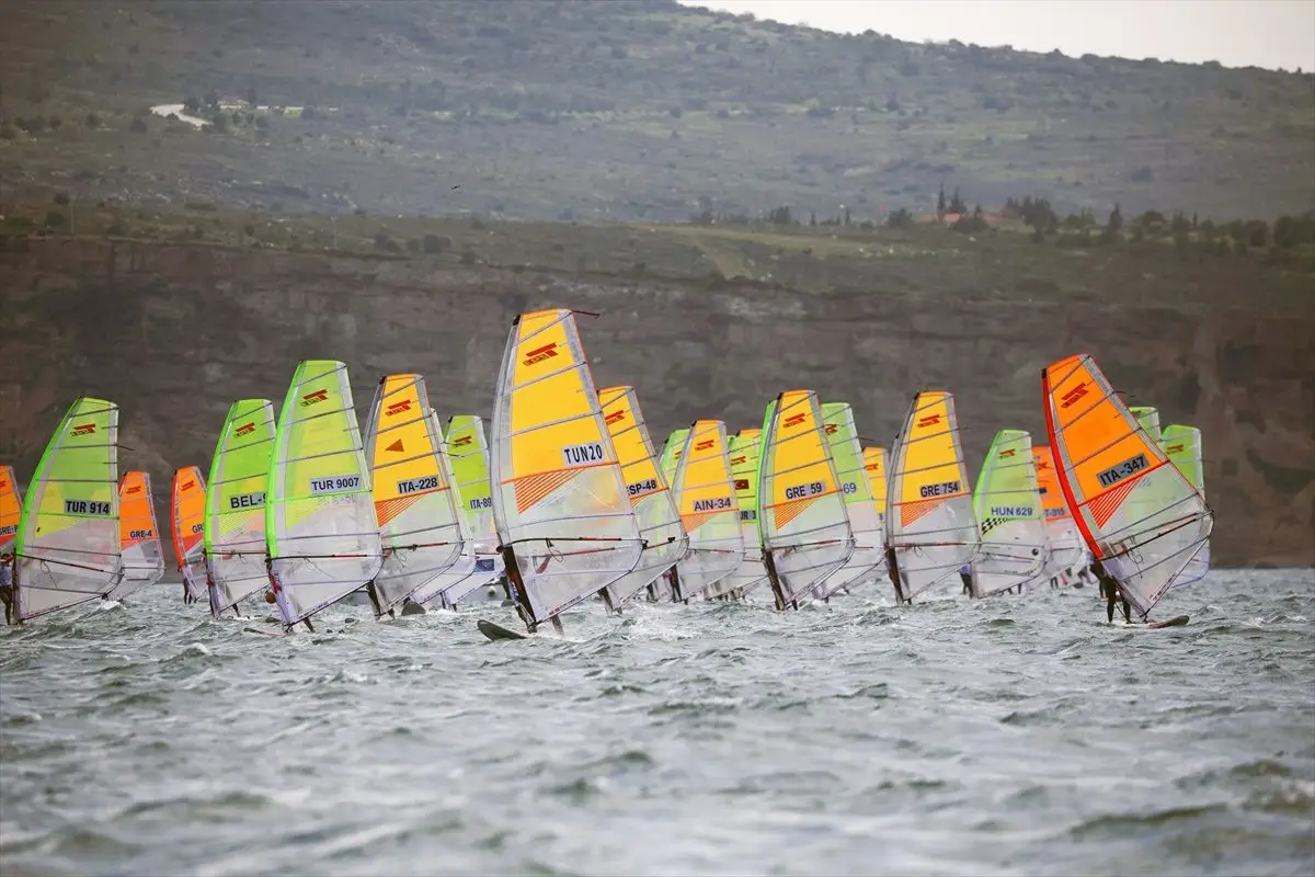 Foça’da Techno 293 Dünya Yelken Şampiyonası Rüzgarı Esti