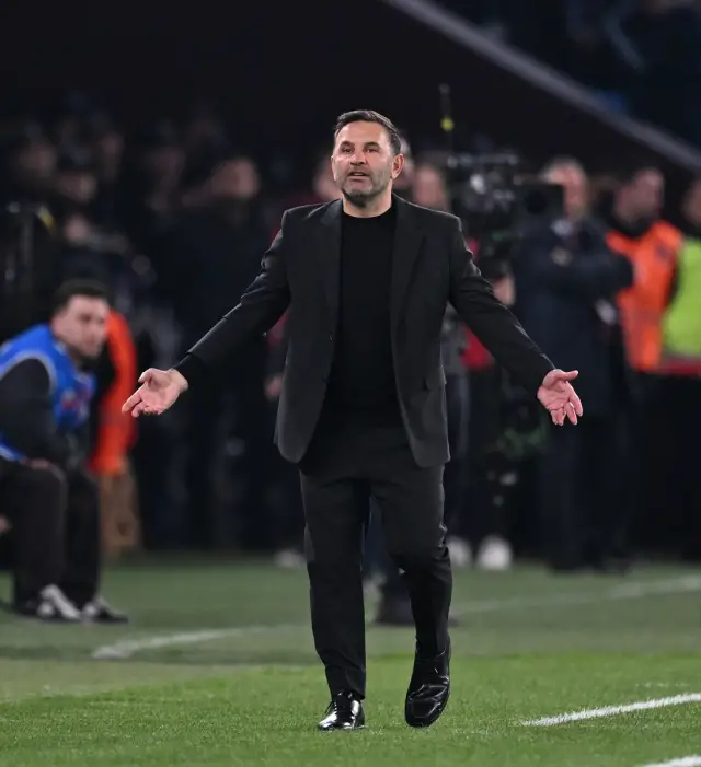 Maçın kritik anlarından bir kare