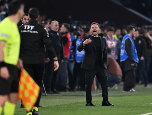 Galatasaray taraftarları tribünde