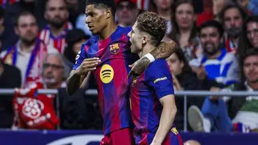 Maç sonrası Barcelona oyuncuları