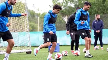 Bodrum FK takımının sahada mücadele anı