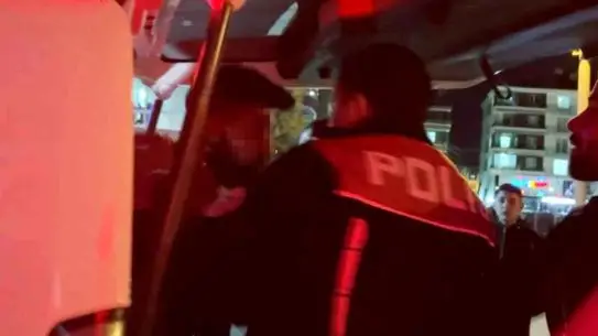 Polis ekiplerinin Aksaray’daki müdahalesi