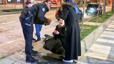 Yaralı gencin hastane görüntüsü