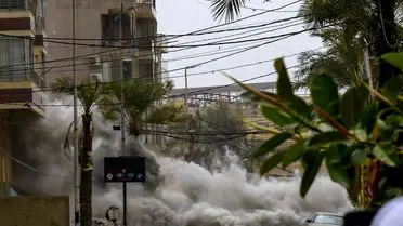 İsrail'in Lübnan üzerine düzenlediği saldırıların görüntüsü