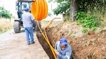 Fiber kablo döşeme görüntüsü