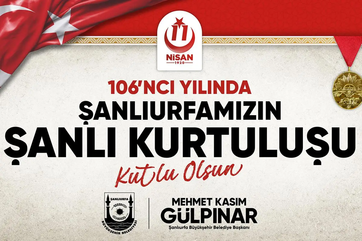 Şanlıurfa’nın 106. Yıl Dönümü Coşkuyla Kutlanıyor