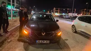 Mermi isabet eden otomobil