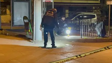 Bursa’da silahlı kavga anına ait fotoğraf