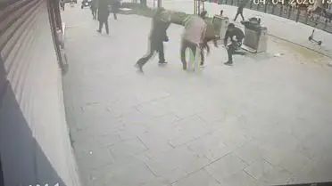 Olay anının güvenlik kamerası görüntüsü