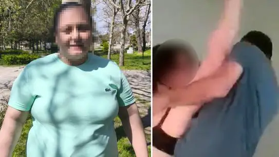 Apartmanda yakalanan çiftin görüntüsü