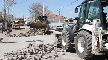 Altyapı çalışması sırasında çekilen fotoğraf