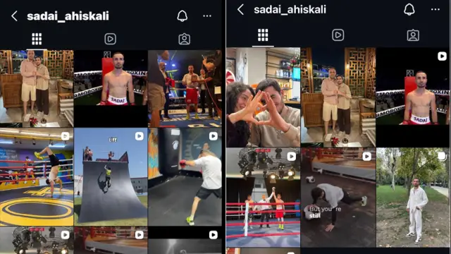 Sildiği fotoğraflardan bir ekran görüntüsü