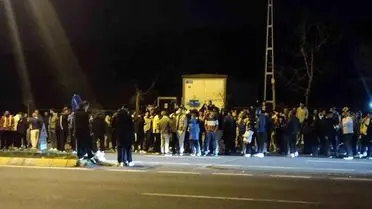 Fenerbahçe taraftarları gol sevinci