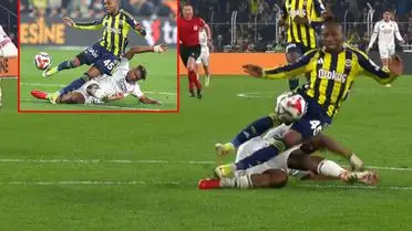 Penaltı kararının anlık görüntüsü